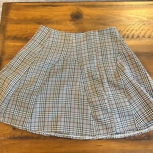 Rare Princess Polly Mini Plaid Circle Skirt